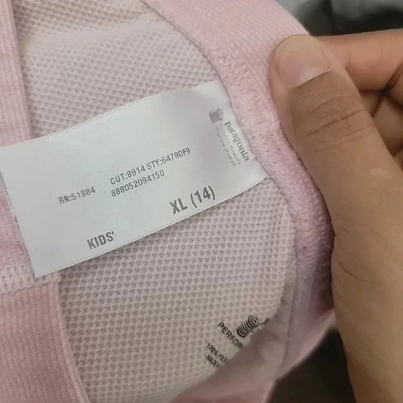 Patagonia Capilene Size XL (14) Girls Stretch Waist Warm Base Layer Pants Pink - Picture 4 of 4